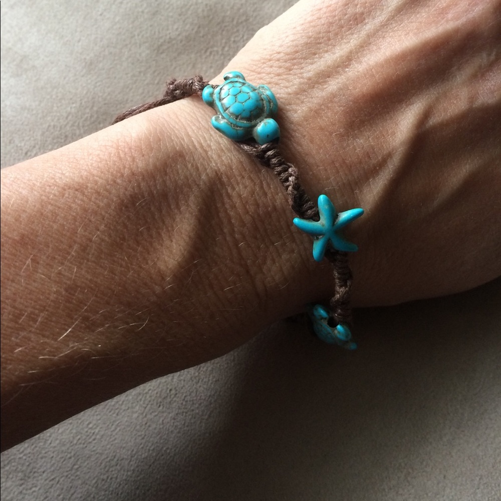 Boho adjustable sea charm bracelet